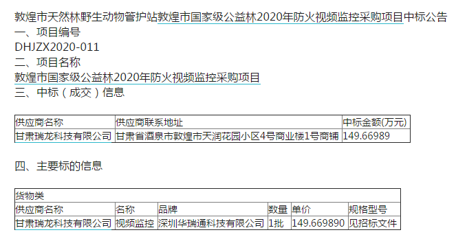 bet8森林防火监控系统产品乐成中标